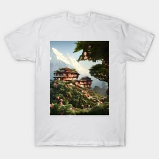 A Village in the Himalayas T-Shirt